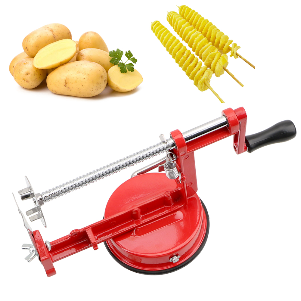 Potato Masher Ricer - Coupe-frites manuel en spirale, outils de