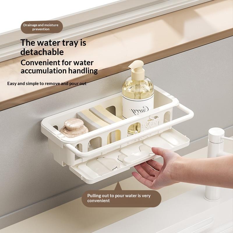 Kitchen Gadgets Rack Storage - Organisateur d'évier de cuisine grande capacité,