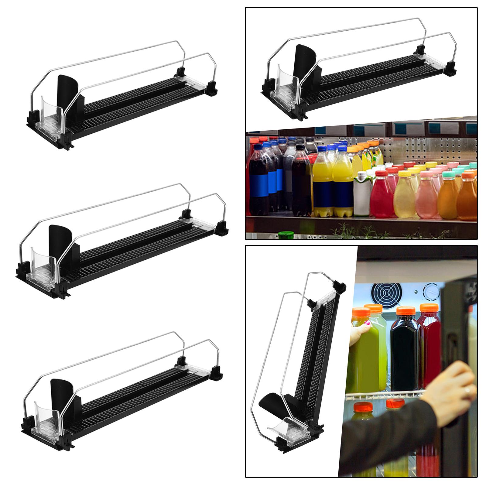 Kitchen Gadgets Rack Storage - Organisateur de boissons à poussoir automatique,