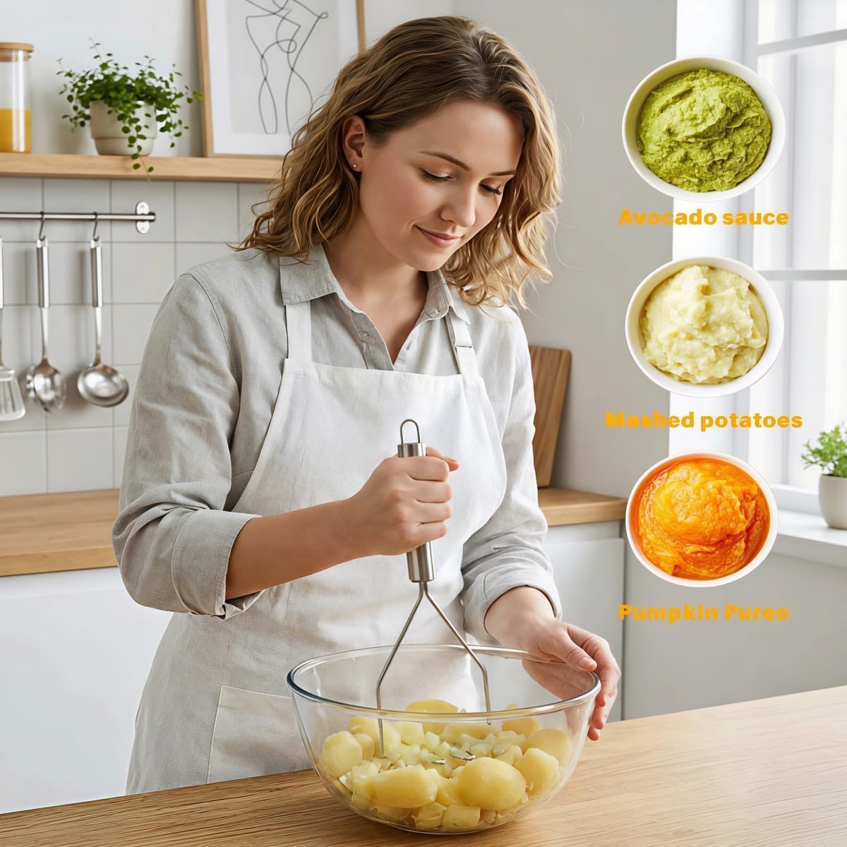Écrase-pommes de terre en acie - Potato Masher Ricer avis et prix