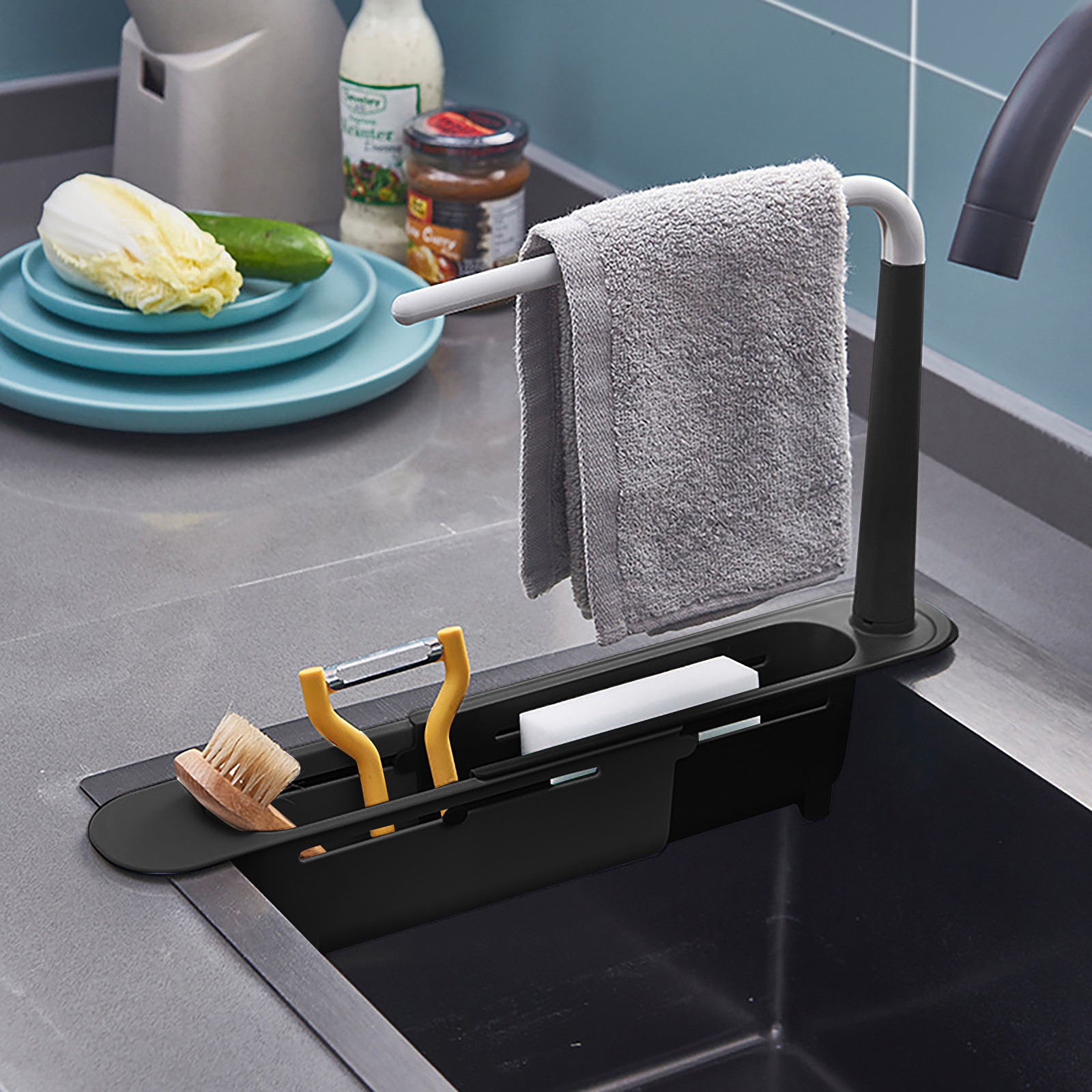 Elescopic-Étagère d'évier de p - Kitchen Gadgets Rack Storage avis et prix