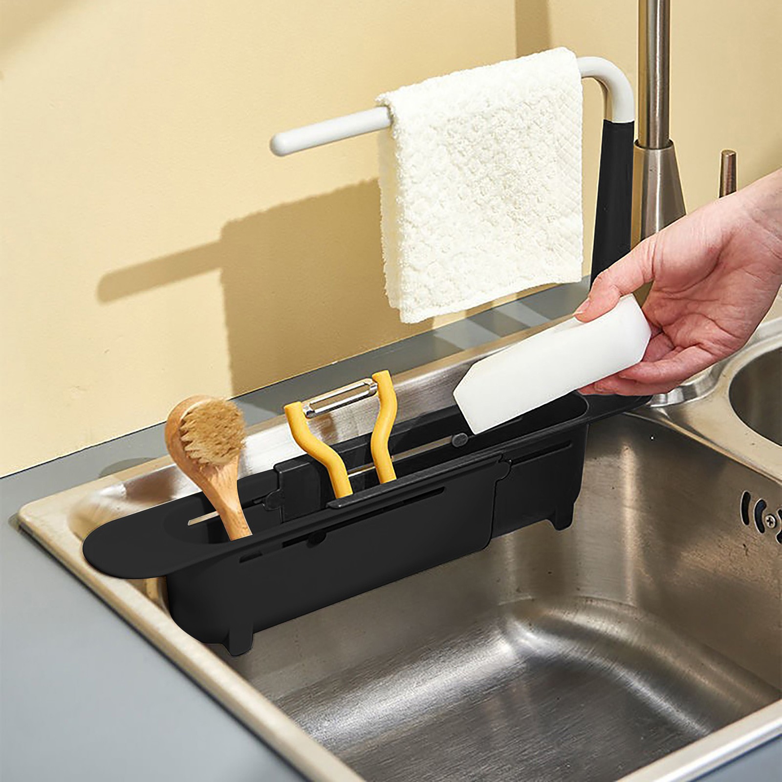 Elescopic-Étagère d'évier de p - Kitchen Gadgets Rack Storage avis et prix