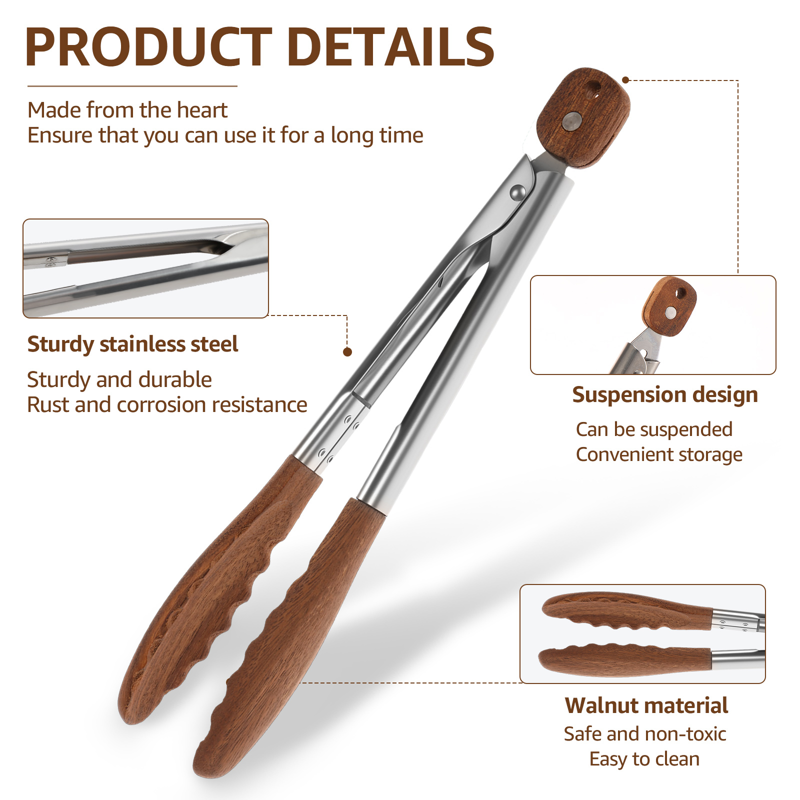 Pinces alimentaires en bois de - Kitchen Gadgets You Need avis et prix