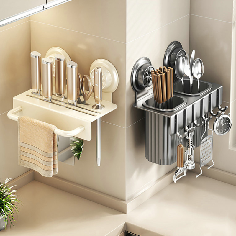 Support mural à ventouse pour  - Kitchen Gadgets Rack Storage avis et prix