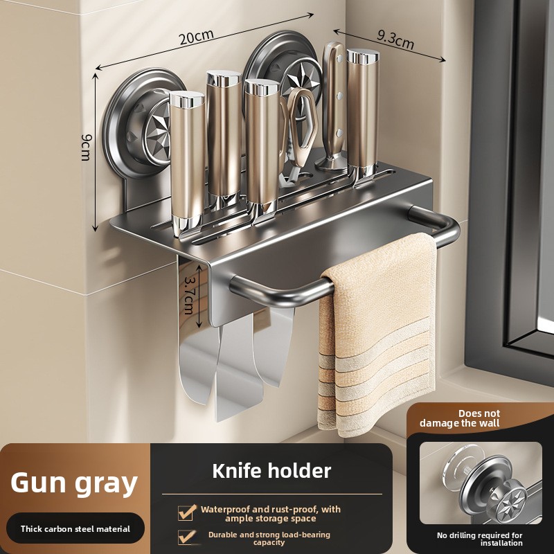 Support mural à ventouse pour  - Kitchen Gadgets Rack Storage avis et prix