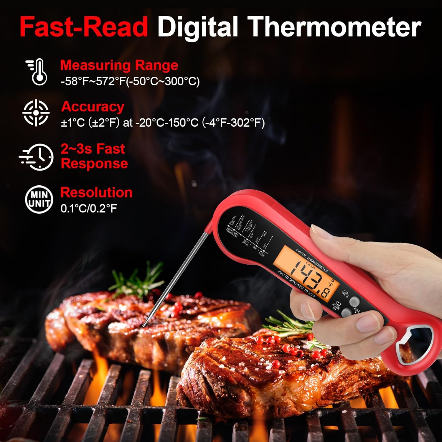 Thermomètre numérique professi - Instant Read Thermometer avis et prix