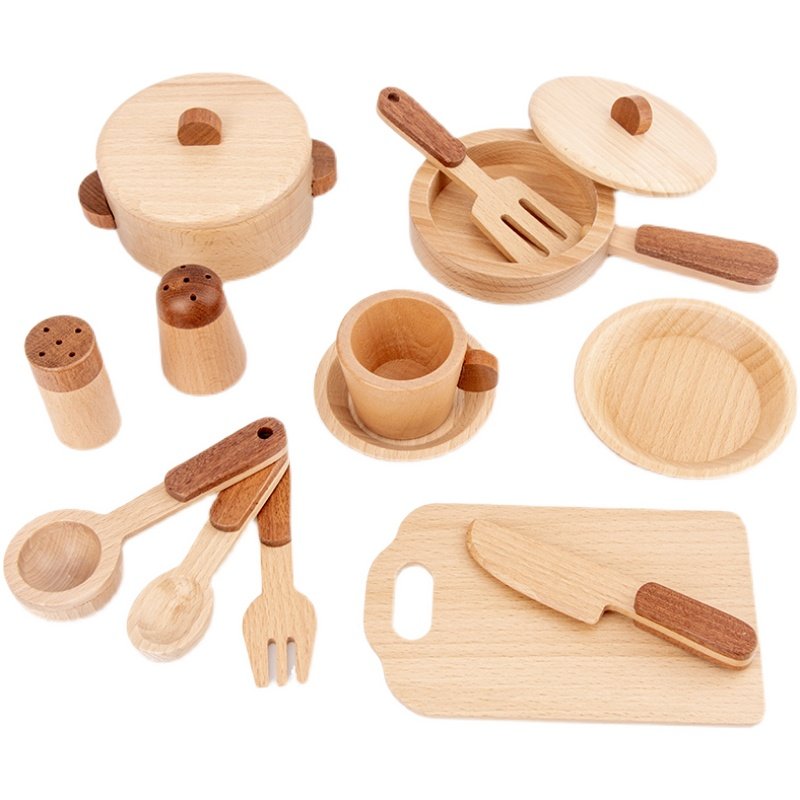 Jeu de cuisine en bois de hêtr - Kitchen Gadgets Kids avis et prix