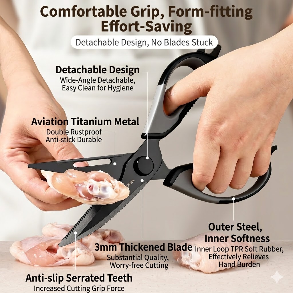 Ciseaux de cuisine en titane p - Kitchen Gadgets Worth Buying avis et prix
