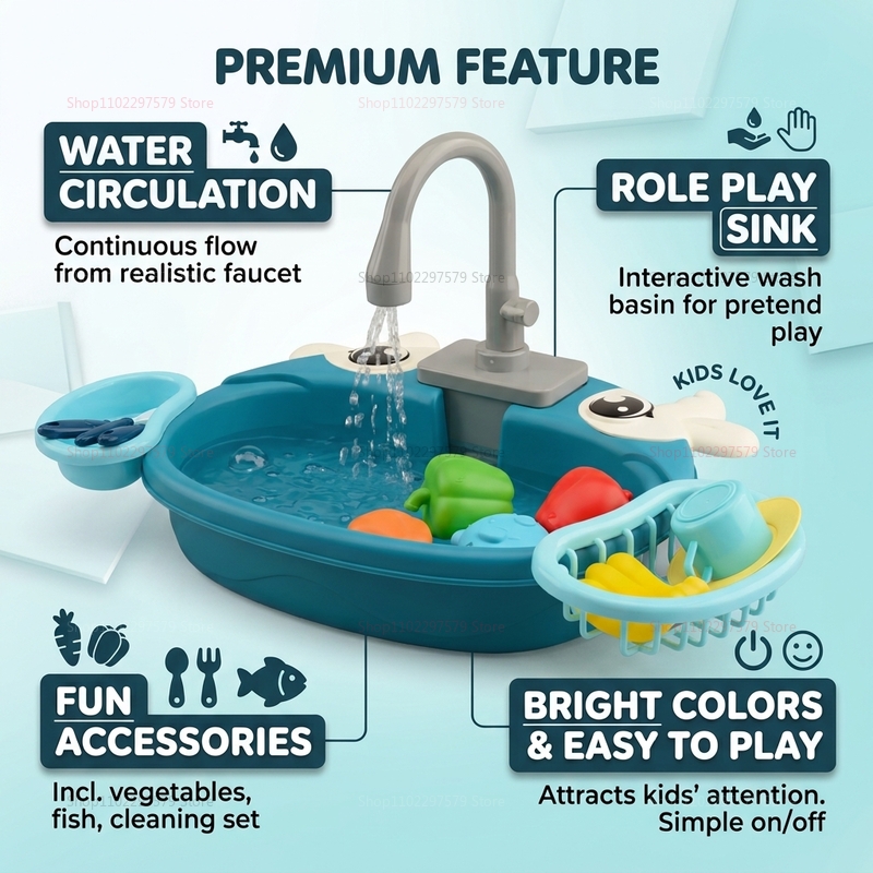 Jouet d'évier interactif pour  - Kitchen Gadgets Kids avis et prix