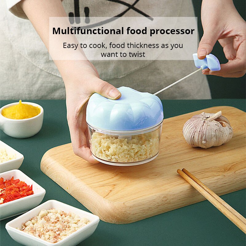 Presse-ail manuel bleu/rose, 1 - Kitchen Hand Gadgets avis et prix
