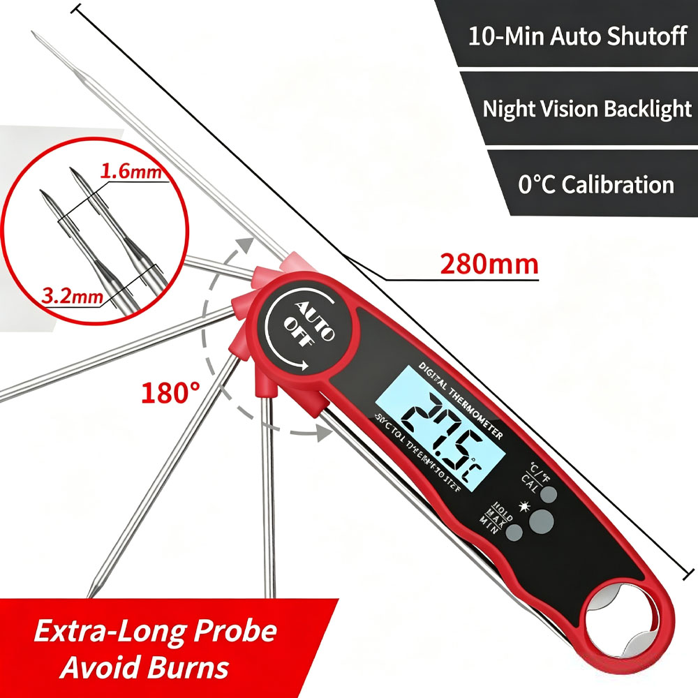 Thermomètre à viande numérique - Instant Read Thermometer avis et prix
