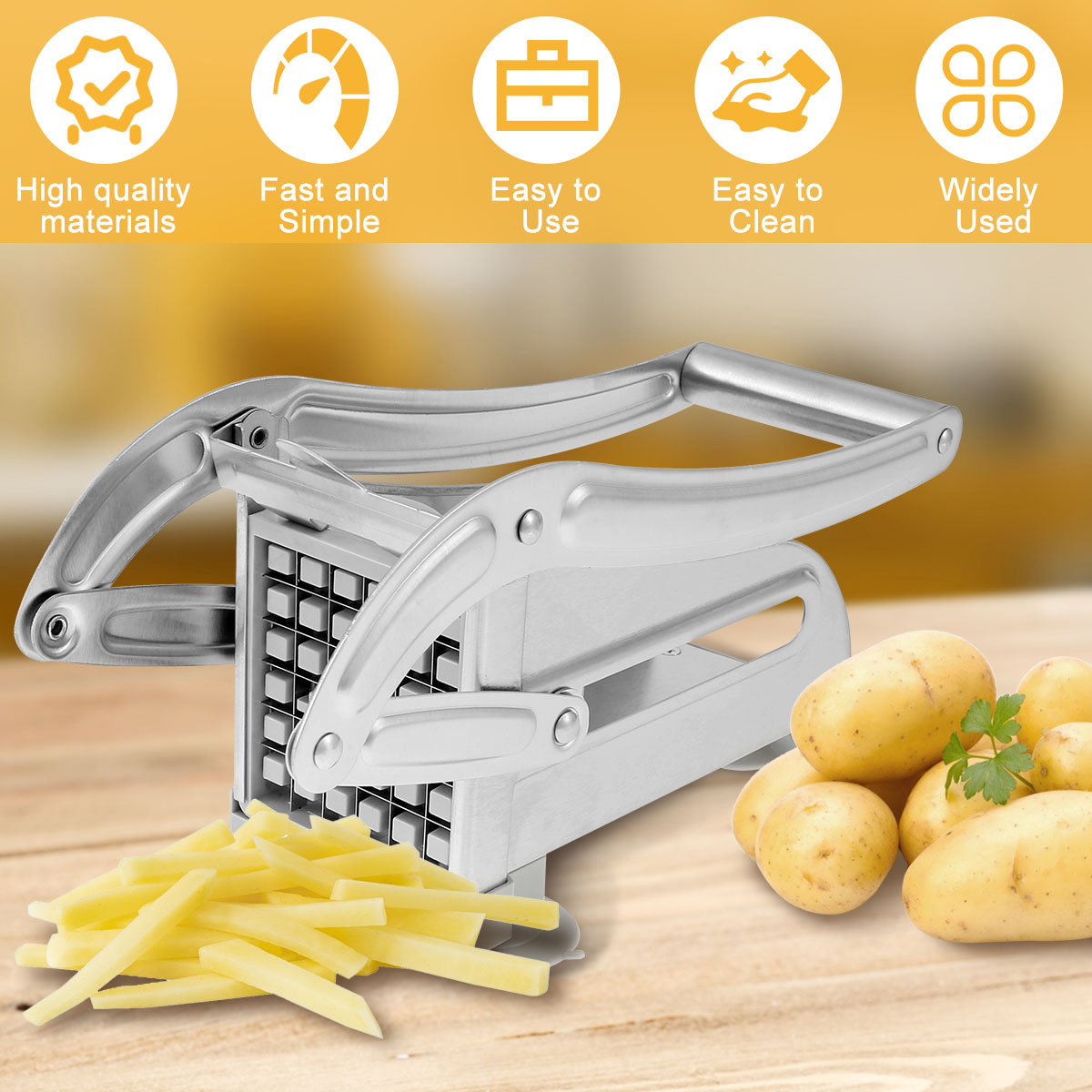 Coupe-frites en acier inoxydab - Potato Masher Ricer avis et prix