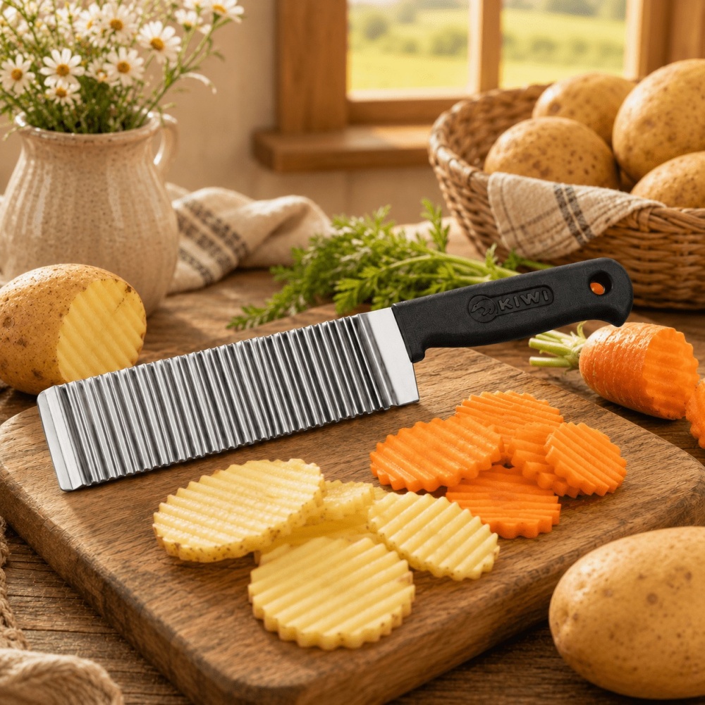 Coupe-frites ondulées en acier - Potato Masher Ricer avis et prix