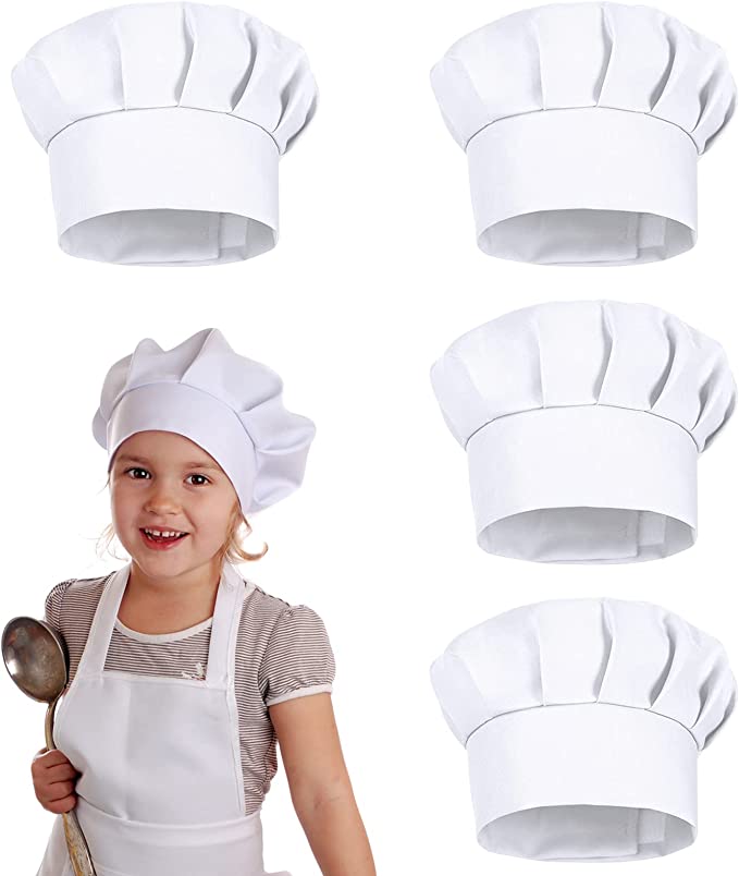 Lot de 4 chapeaux de chef blan - Kitchen Gadgets You Need avis et prix